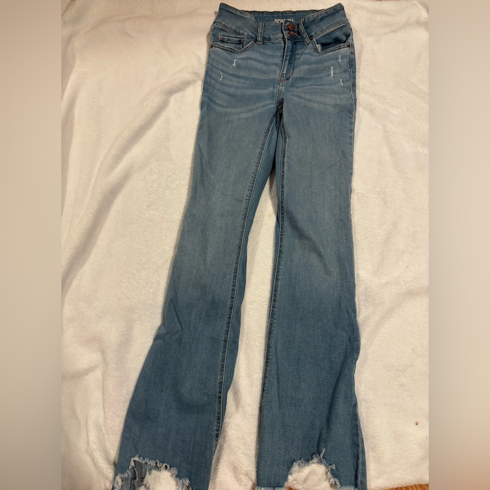 Woman’s size 1 Rewash Blue Boot Cut Jeans Classic Indigo Denim